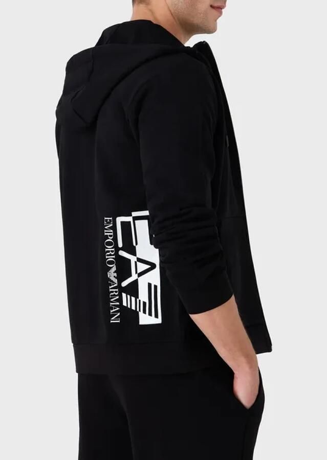 EA7 Emporio Armani Essential Full Zip Hooded Tracksuit Black- Dames Black - Foto 5