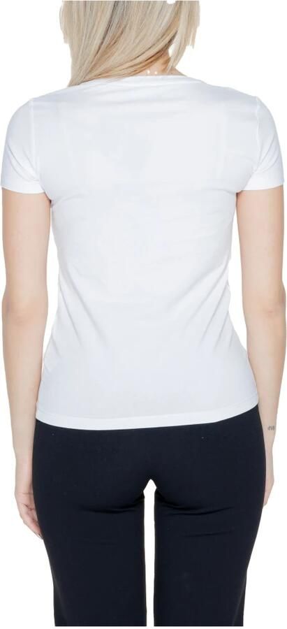 Emporio Armani EA7 Katoenmix Stretch T-shirt Damescollectie White Dames - Foto 2