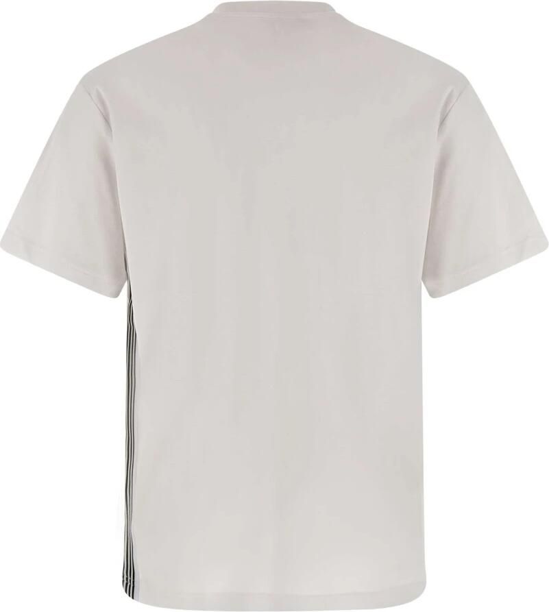 Emporio Armani EA7 Wit Katoenen T-shirt met Logo White Heren