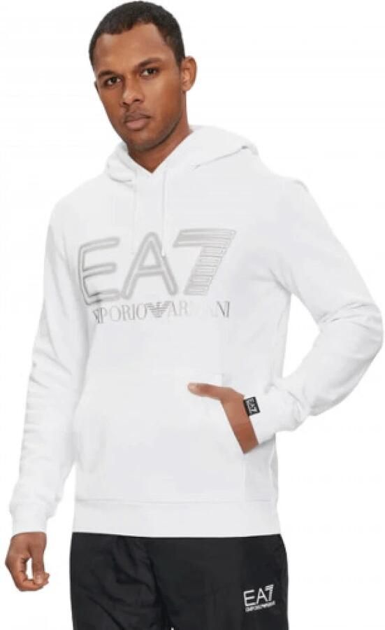 Emporio Armani EA7 Witte 3Dpm64 Pjsh2 Hoodie Sweatshirt White Heren - Foto 5