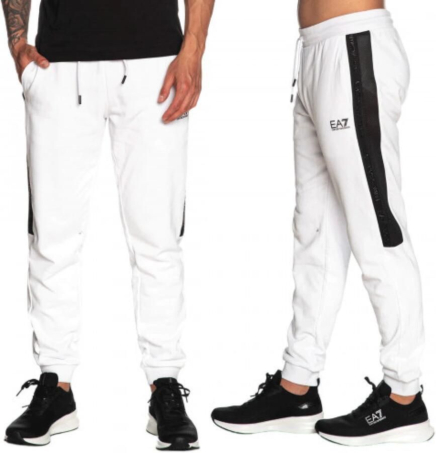 Emporio Armani EA7 Heren Sportbroek Lente Zomer Collectie White Heren - Foto 2