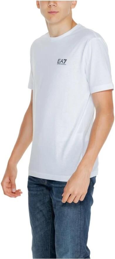 Emporio Armani EA7 Witte Katoenen T-Shirt Heren Polo Collectie White Heren - Foto 2