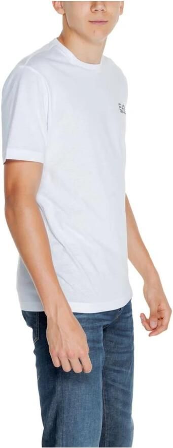 Emporio Armani EA7 Witte Katoenen T-Shirt Heren Polo Collectie White Heren - Foto 3