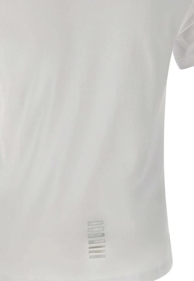 Emporio Armani EA7 Witte Katoenen T-shirt met Logo White Heren - Foto 2
