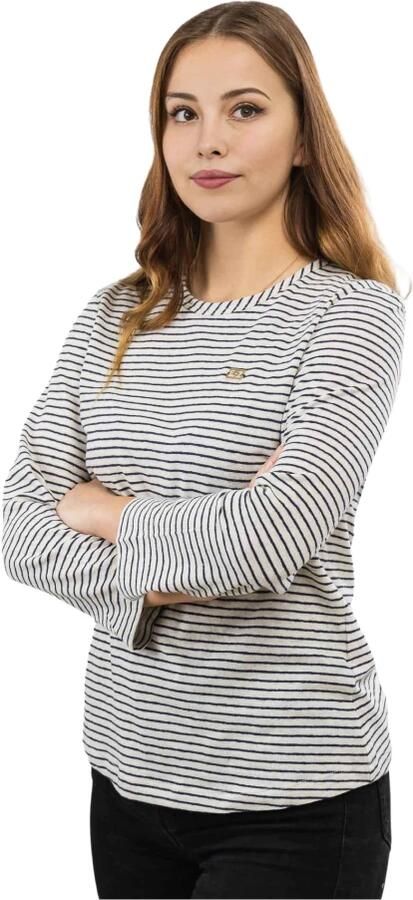 Emporio Armani EA7 Witte Longsleeve Shirt White Dames