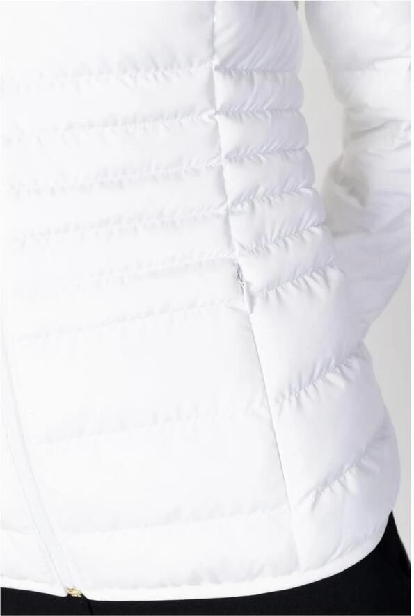 Emporio Armani EA7 Witte Polyester Jas & Jas Collectie White Dames