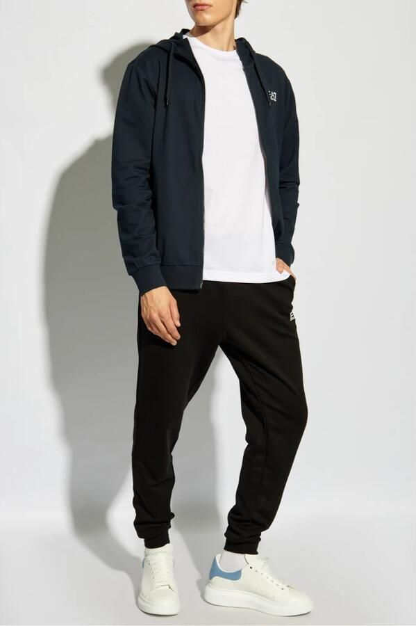 EA7 Emporio Armani Slim fit sweatjack met capuchon - Foto 3
