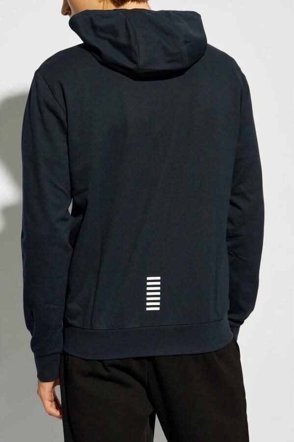 EA7 Emporio Armani Slim fit sweatjack met capuchon - Foto 5
