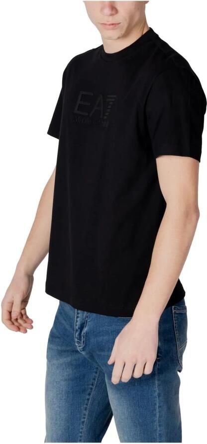 Ea7 Emporio Armani T-shirt Visibility Tonal Logo T-Shirt Black