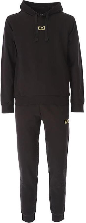 Emporio Armani EA7 Zwart hooded sweatshirt en tracksuit set Black Heren - Foto 5