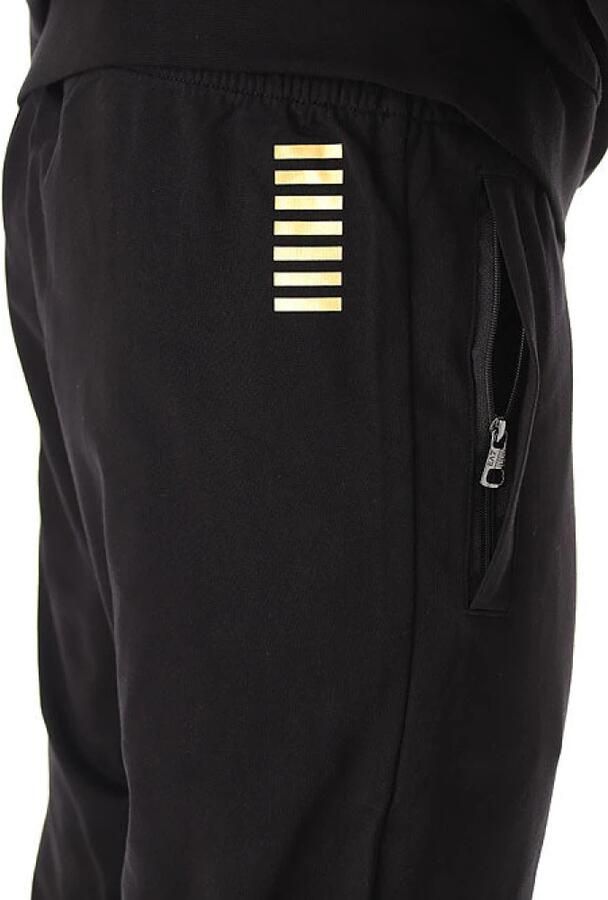 Emporio Armani EA7 Zwart hooded sweatshirt en tracksuit set Black Heren