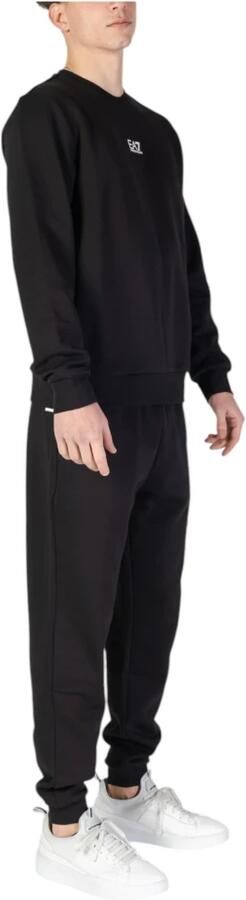 Emporio Armani EA7 Zwarte Bedrukte Trainingspak met Zakken Black Heren - Foto 2