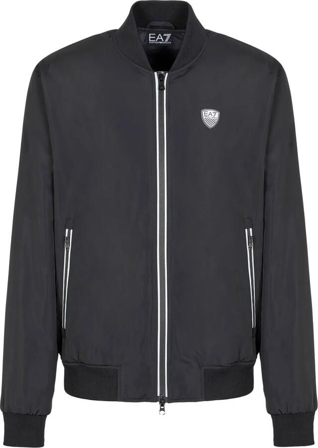 Emporio Armani EA7 Zwarte Bomberjack Buitenkleding Heren Black Heren - Foto 5