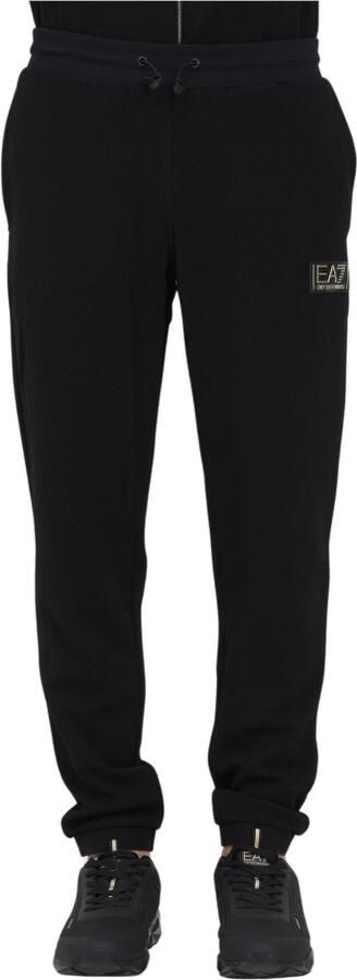 EA7 Emporio Armani Straight leg sweatpants met labelpatch model 'GOLD LABEL' - Foto 3