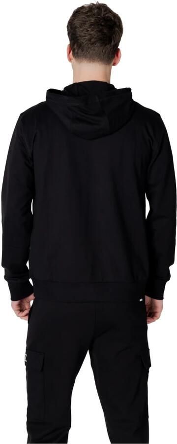 Emporio Armani EA7 Heren Katoenen Capshirt Sweatshirt Lente Zomer Black Heren - Foto 4