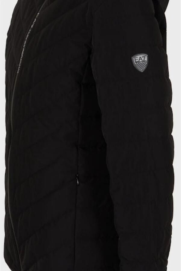 Emporio Armani EA7 Zwarte Opvouwbare Ganzendons Buitenkleding Black Heren - Foto 9