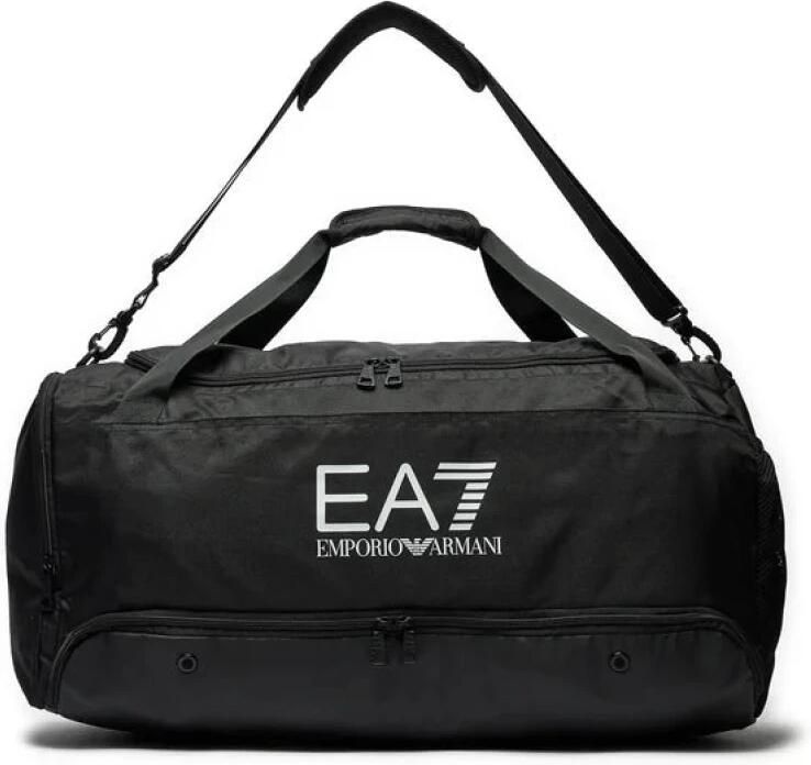 Emporio Ar i EA7 Zwarte sporttas met meerdere comparti ten Black - Foto 8