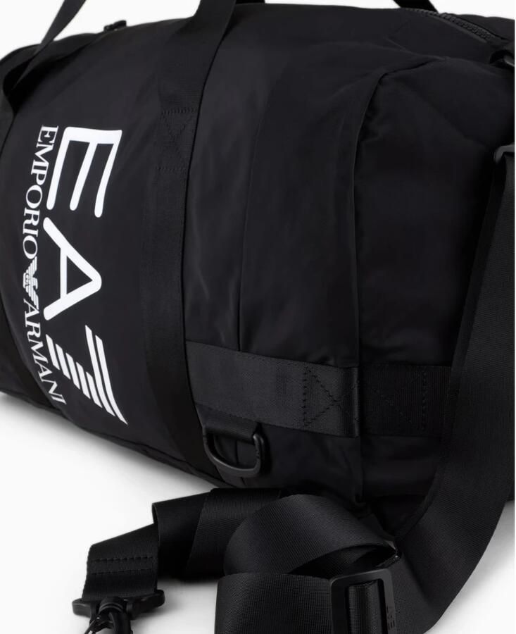 Emporio Ar i EA7 Verstelbare Gymtas met Afneembare Band Black
