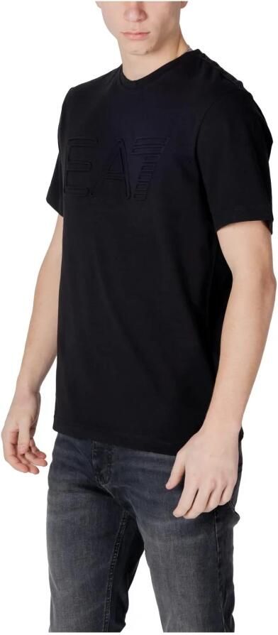 Emporio Armani EA7 Katoenen T-shirt korte mouwen lente zomer Black Heren - Foto 5