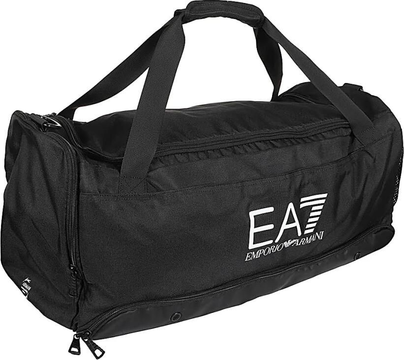 Emporio Ar i EA7 Zwarte sporttas met meerdere comparti ten Black