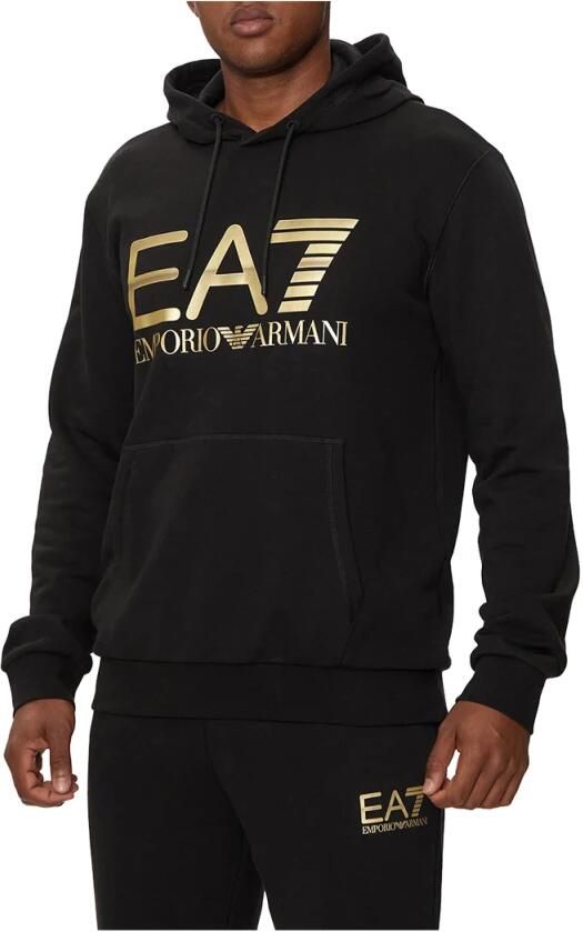 Emporio Armani EA7 Heren Sweatshirt Herfst Winter Collectie Katoen Black Heren - Foto 2