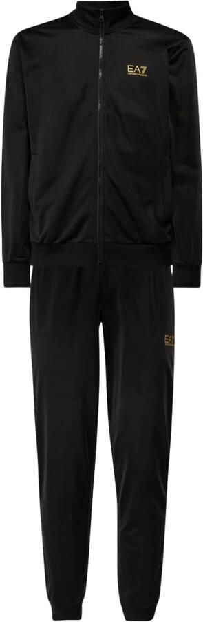 Emporio Armani EA7 Zwart Polyester Trainingspak Heren Herfst Winter Collectie Black Heren