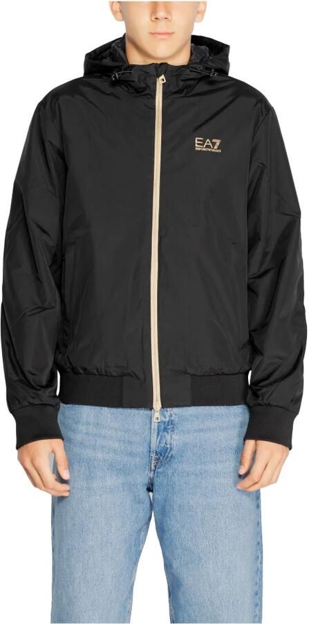 Emporio Armani EA7 Zwarte Zip-Up Hoodie Jas Mannen Herfst Winter Black Heren - Foto 12