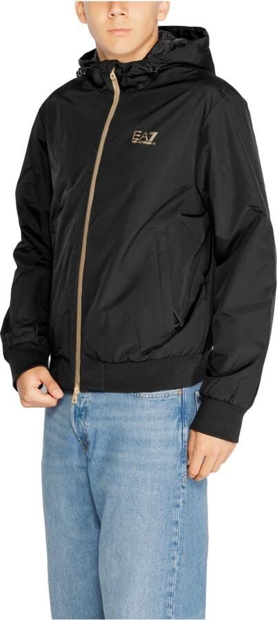 Emporio Armani EA7 Zwarte Zip-Up Hoodie Jas Mannen Herfst Winter Black Heren - Foto 9