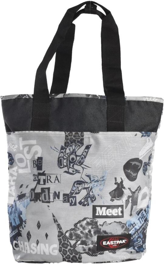 Eastpak Grijze Schoudertas met Opgezet Logo Multicolor Dames