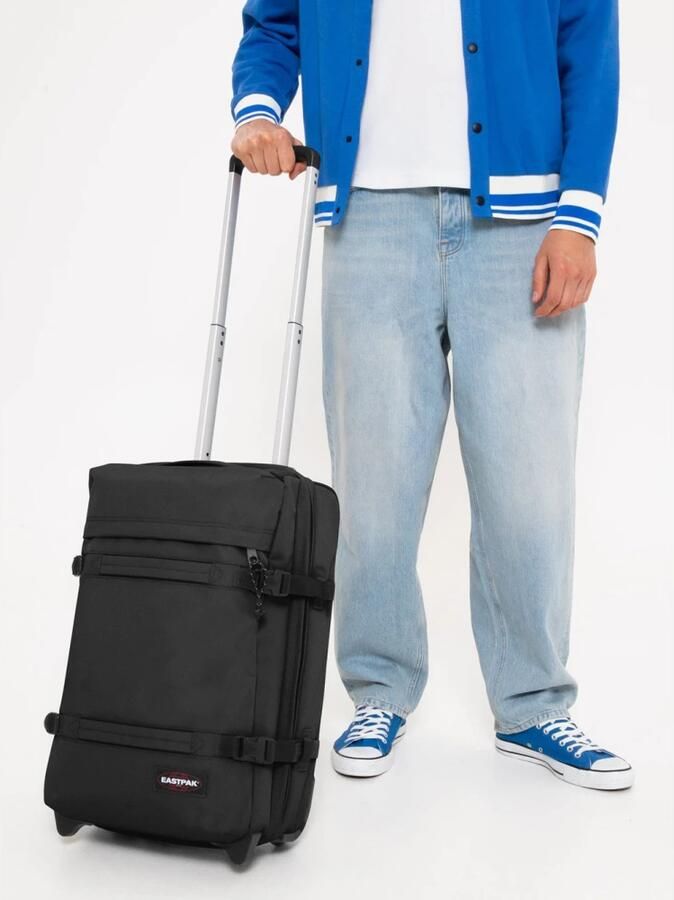 Eastpak Zwarte Reishandbagage met Wielen Black Unisex - Foto 2