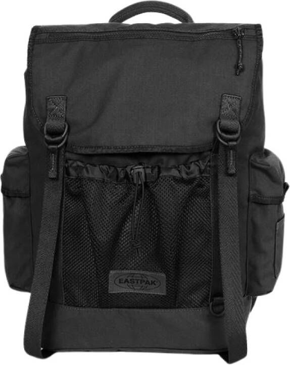 Eastpak Stijlvolle Zwarte Rugzak met Gewatteerde Banden Black Unisex