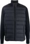 Ecoalf Blauwe Gewatteerde Hoge Kraag Jas Blauw Heren - Thumbnail 1