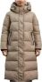 Ecoalf Lange Donzen Jas in Mokka Kleur Brown - Thumbnail 1