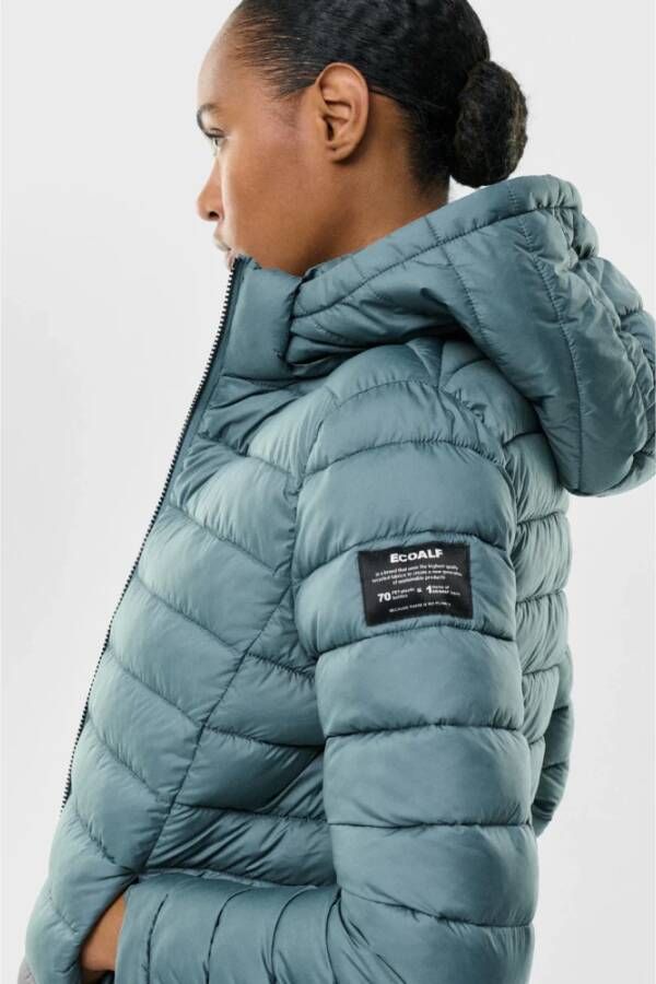 Ecoalf Down Jackets Blauw Dames