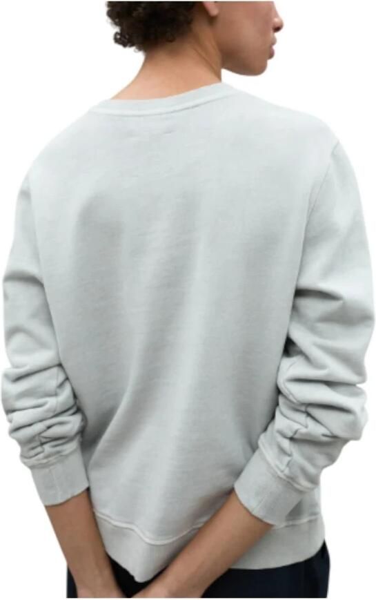 Ecoalf Biologisch Katoenen Sweatshirt met Geribbelde Details Gray Dames