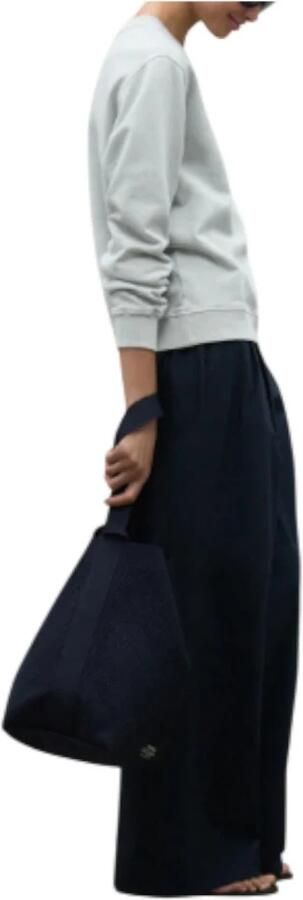 Ecoalf Biologisch Katoenen Sweatshirt met Geribbelde Details Gray Dames - Foto 2