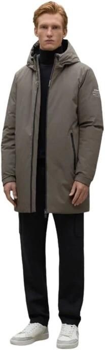 Ecoalf Waterbestendige Polyesterjas met Productie Brown Heren - Foto 4