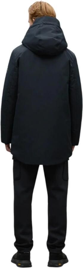 Ecoalf Gerecyclede Oceaan Polyester Parka Jas Black Heren - Foto 3