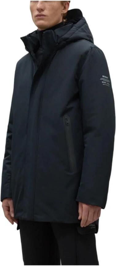 Ecoalf Gerecyclede Oceaan Polyester Parka Jas Black Heren - Foto 2