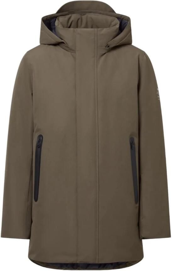 Ecoalf Gerecyclede Oceaan Polyester Parka Jas Green Heren - Foto 3