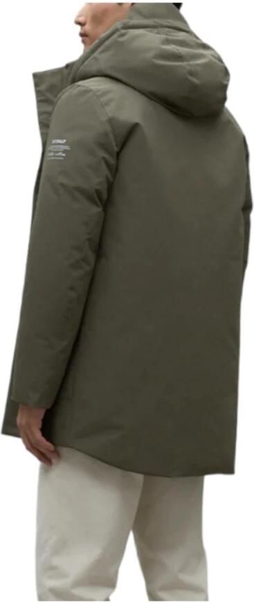 Ecoalf Gerecyclede Oceaan Polyester Parka Jas Green Heren - Foto 2