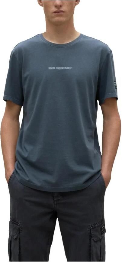 Ecoalf Heren Organisch Katoenen T-shirt Blue Heren - Foto 7