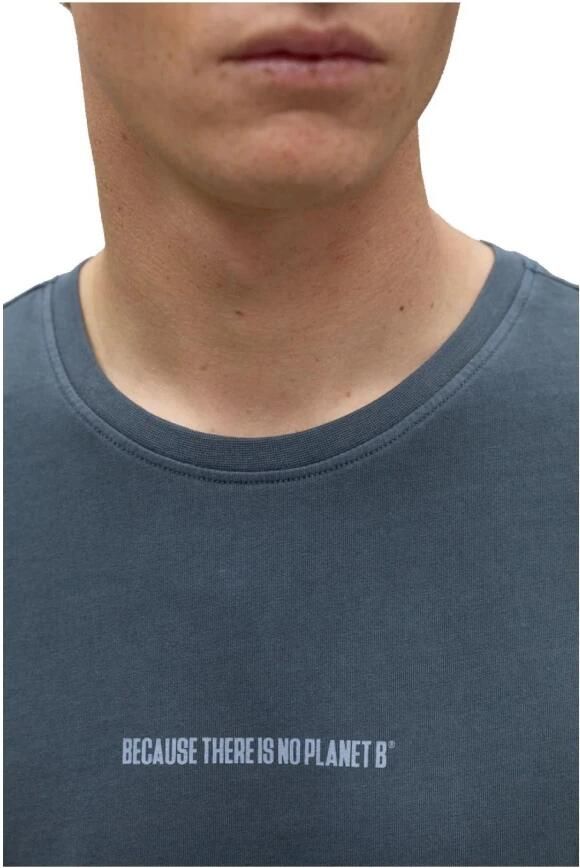 Ecoalf Heren Organisch Katoenen T-shirt Blue Heren - Foto 4