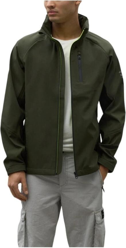 Ecoalf Waterdichte Groene Ritsjas met Zakken Green Heren - Foto 3