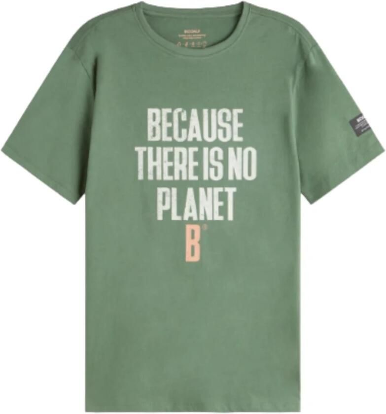 Ecoalf Minimalistische Biologische Katoenen T-shirt Green Heren - Foto 3