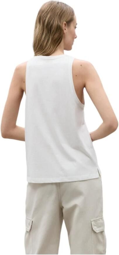 Ecoalf Mouwloos Underlinedalf T-shirt White Dames - Foto 2