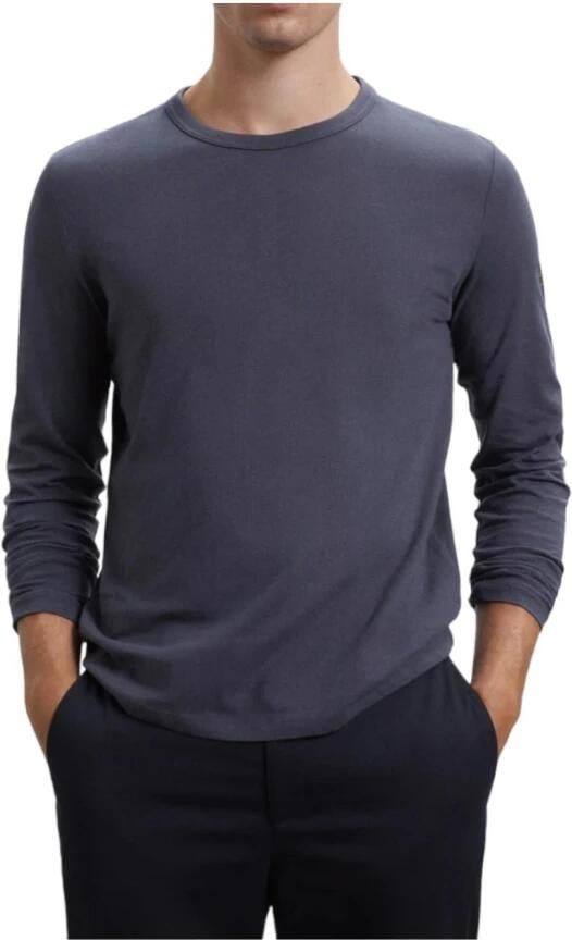 Ecoalf Organisch T-shirt met lange mouwen Nabil Blue Heren - Foto 3