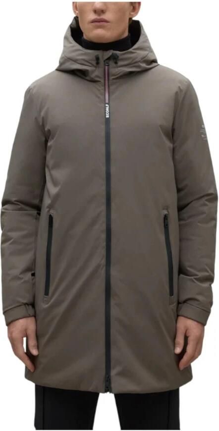 Ecoalf Waterbestendige Polyesterjas met Productie Brown Heren - Foto 5