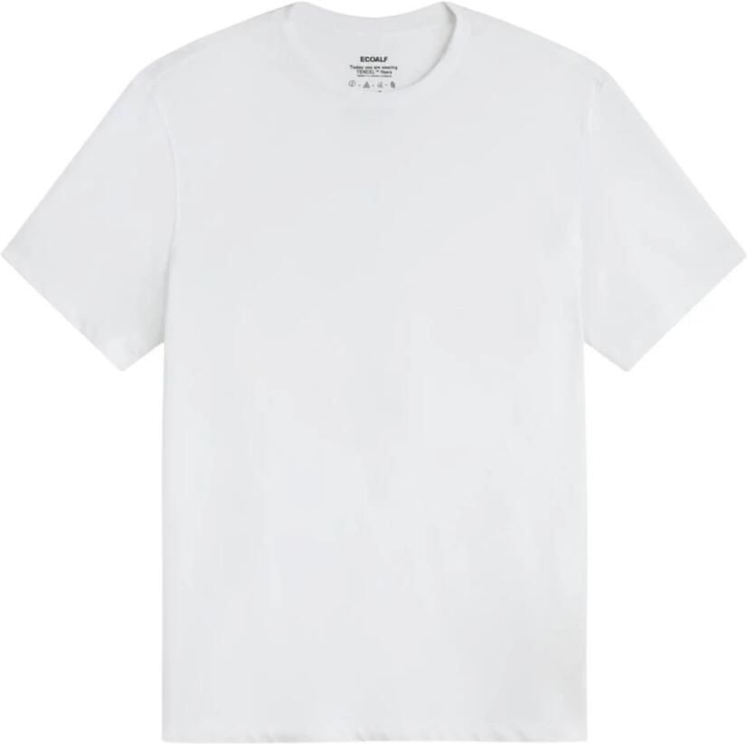 Ecoalf Wit T-shirt met Kolom Patroon White Heren - Foto 3
