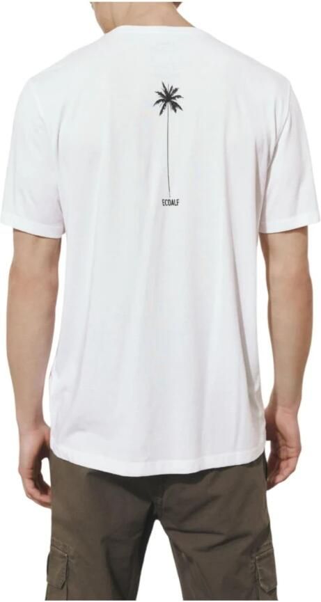 Ecoalf Wit T-shirt met Kolom Patroon White Heren - Foto 2